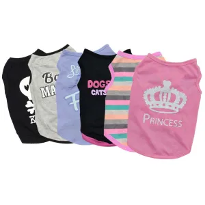 17 Style Pet Cat Costume  T-shirt Summer Vest