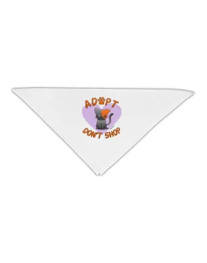 Adopt Don't Shop Cute Kitty Adult 19" Square Bandana