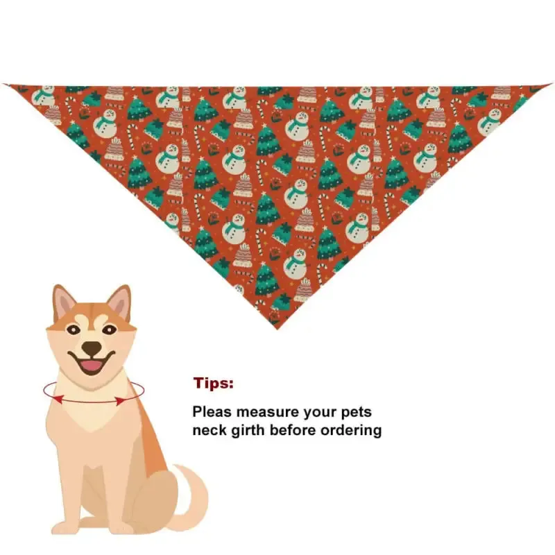 Christmas Snowman Dog Bandana for Festive Furry Friends