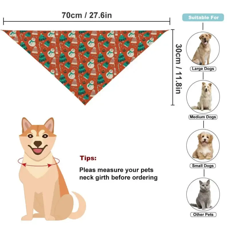 Christmas Snowman Dog Bandana for Festive Furry Friends