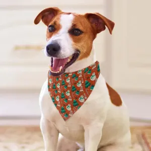 Christmas Snowman Dog Bandana for Festive Furry Friends