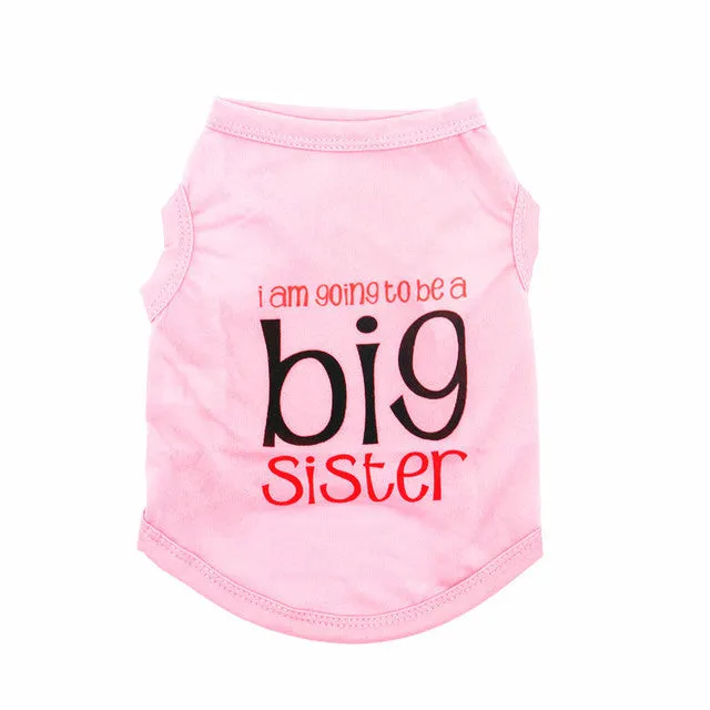 Cute Printed Summer tshirt Dog Clothes Cotton