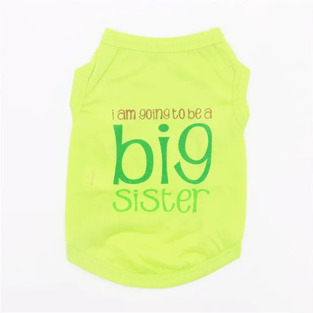 Cute Printed Summer tshirt Dog Clothes Cotton