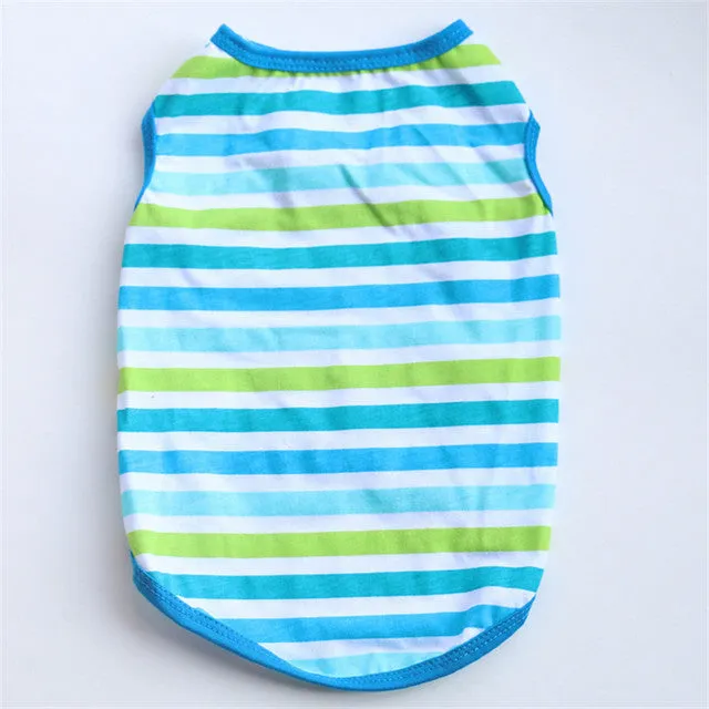 Cute Printed Summer tshirt Dog Clothes Cotton