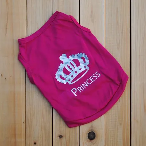 Cute Printed Summer tshirt Dog Clothes Cotton