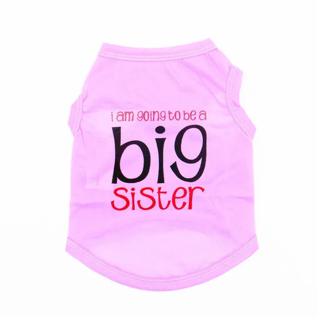 Cute Printed Summer tshirt Dog Clothes Cotton