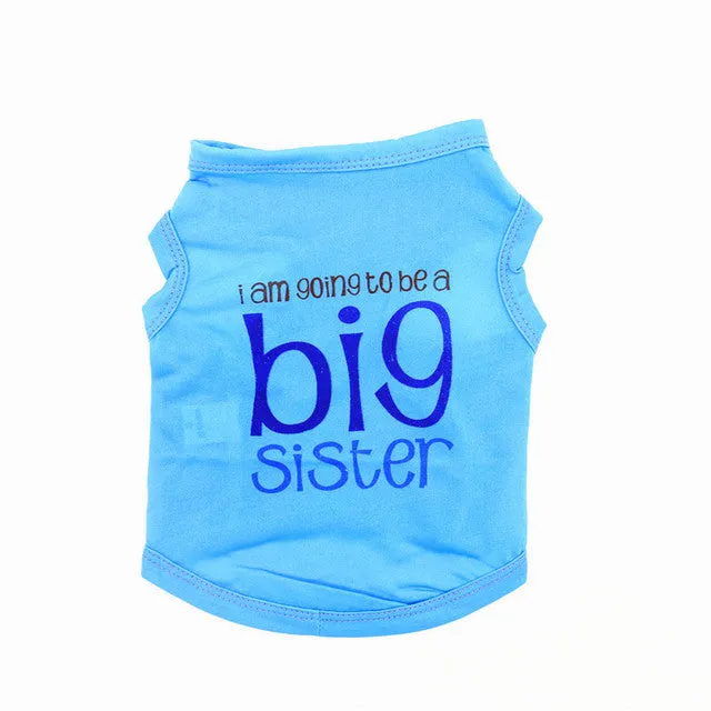 Cute Printed Summer tshirt Dog Clothes Cotton