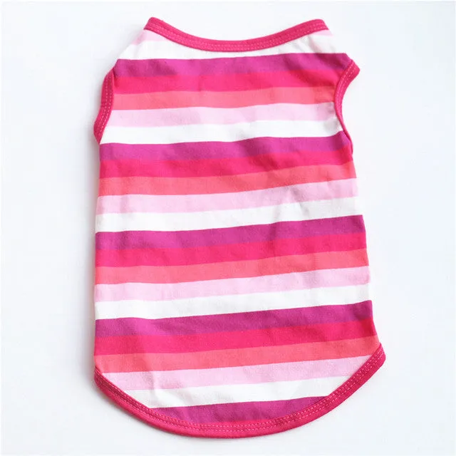 Cute Printed Summer tshirt Dog Clothes Cotton