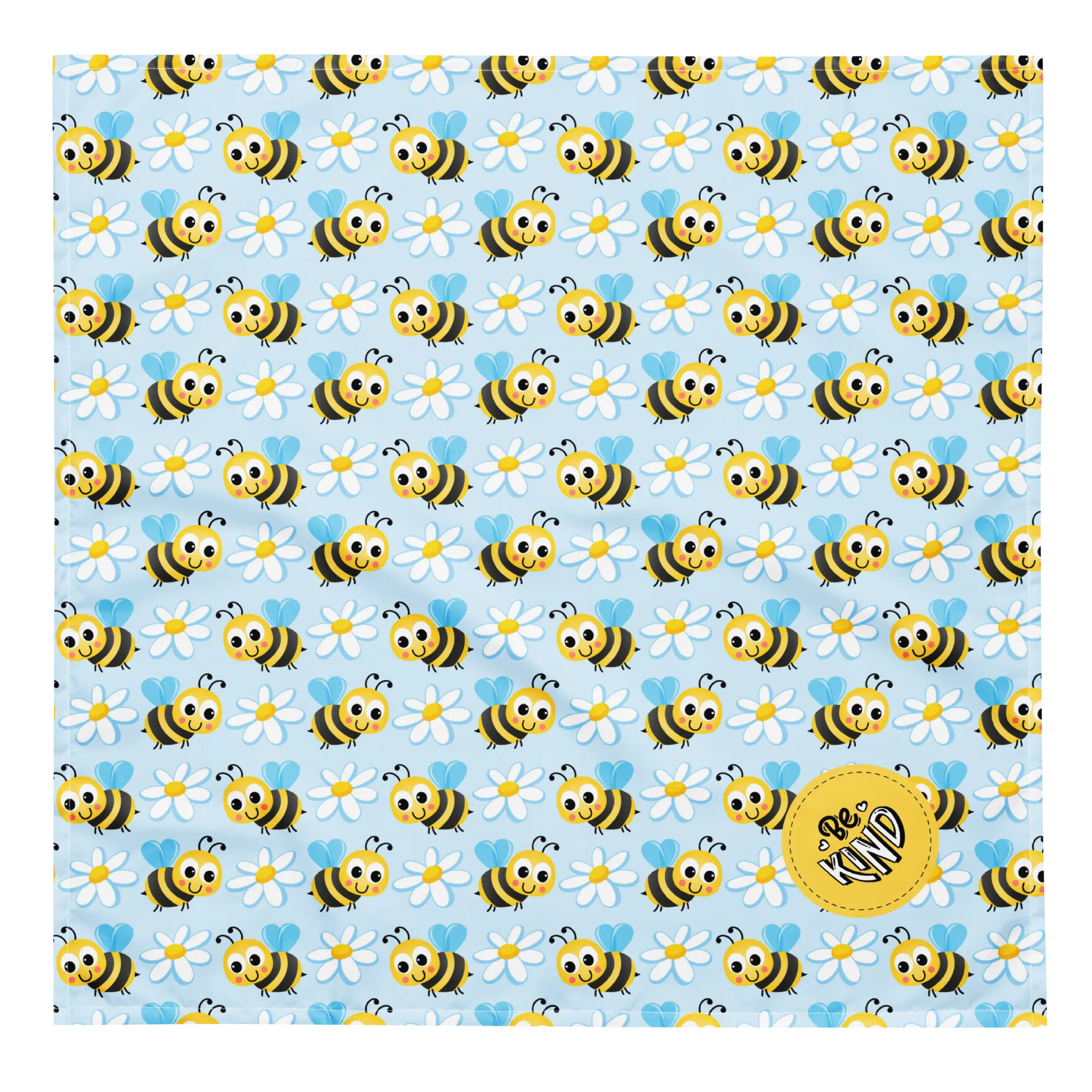 Dog Bandana - Be Kind Bees and Daisies