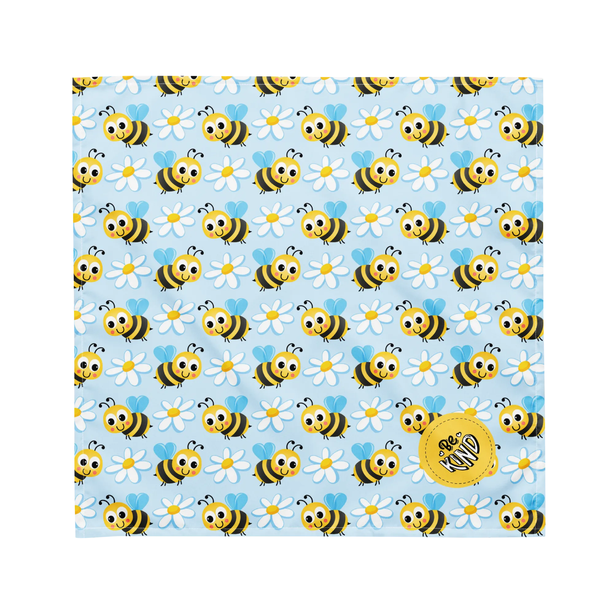 Dog Bandana - Be Kind Bees and Daisies