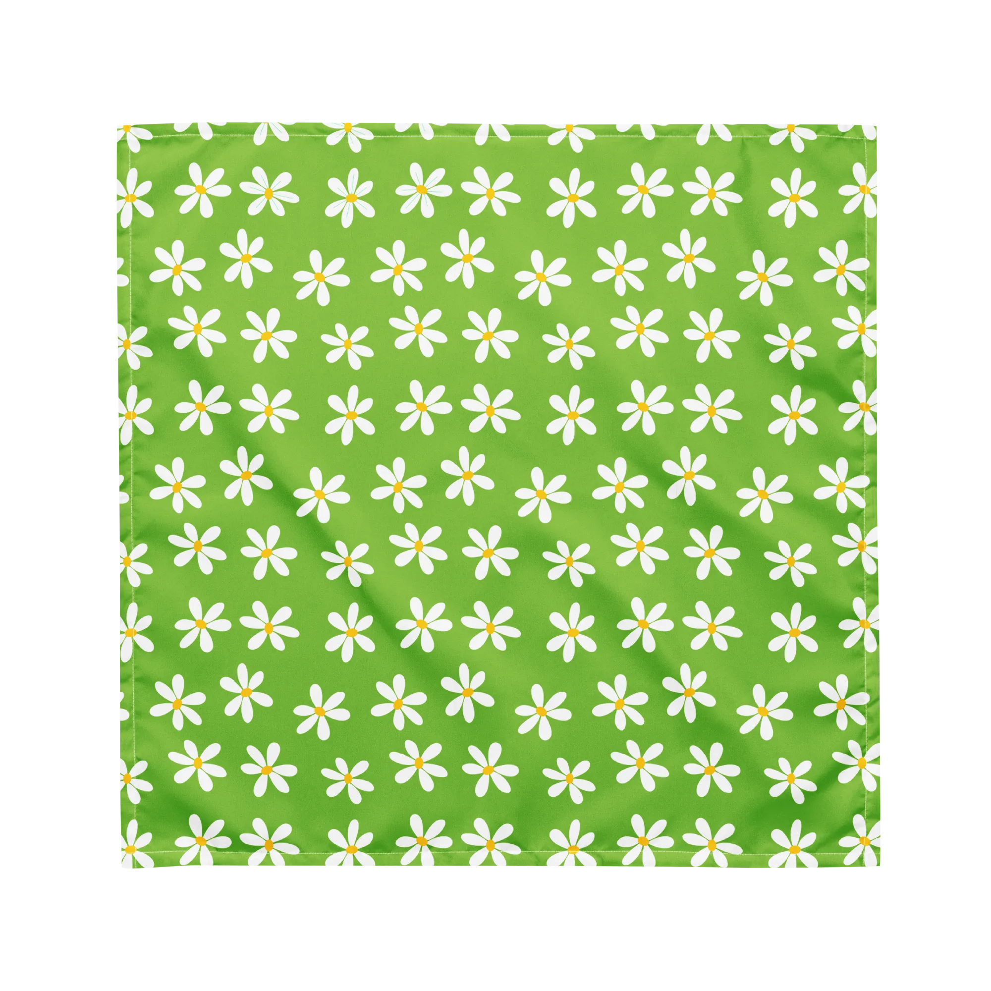 Dog Bandana - Green Daisy