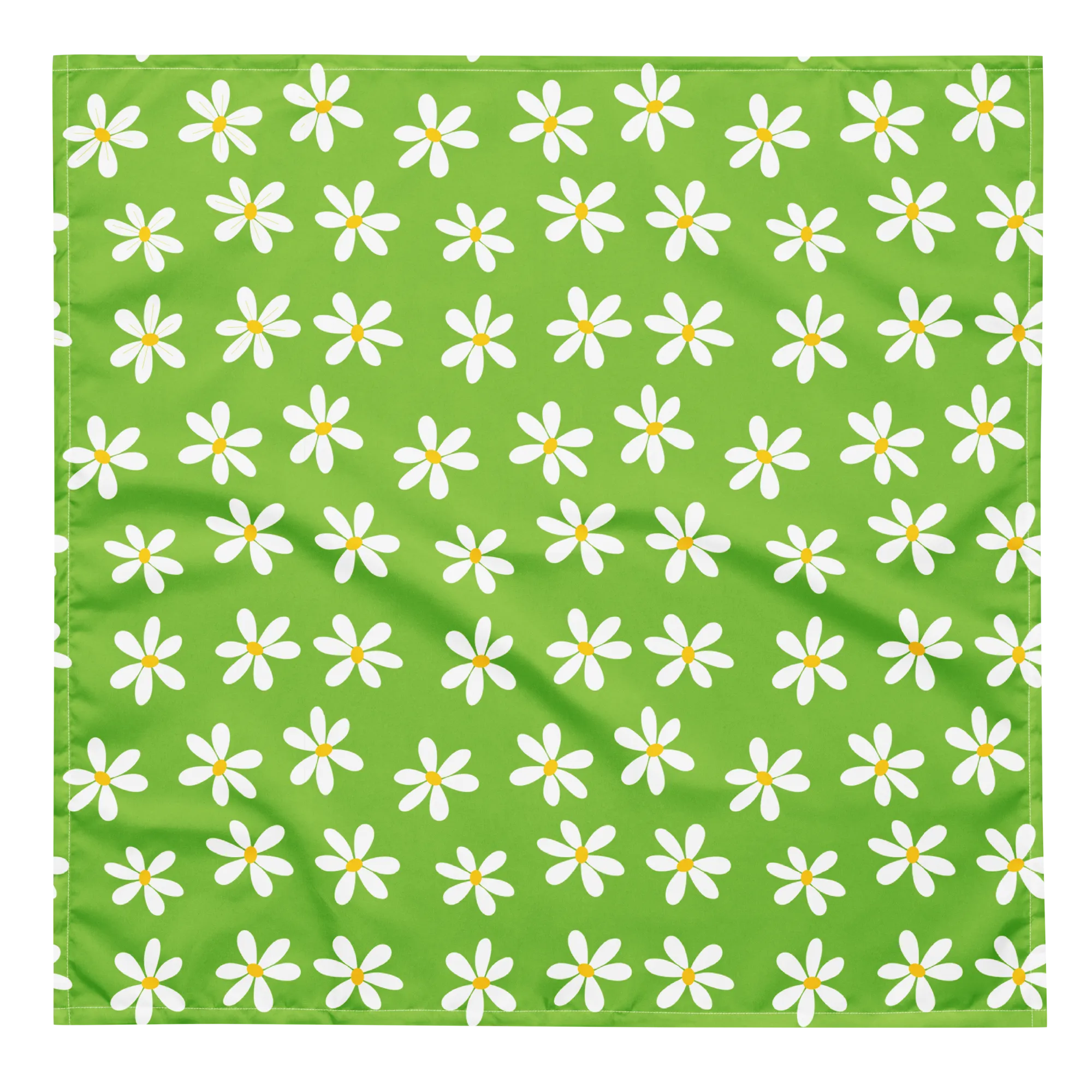 Dog Bandana - Green Daisy