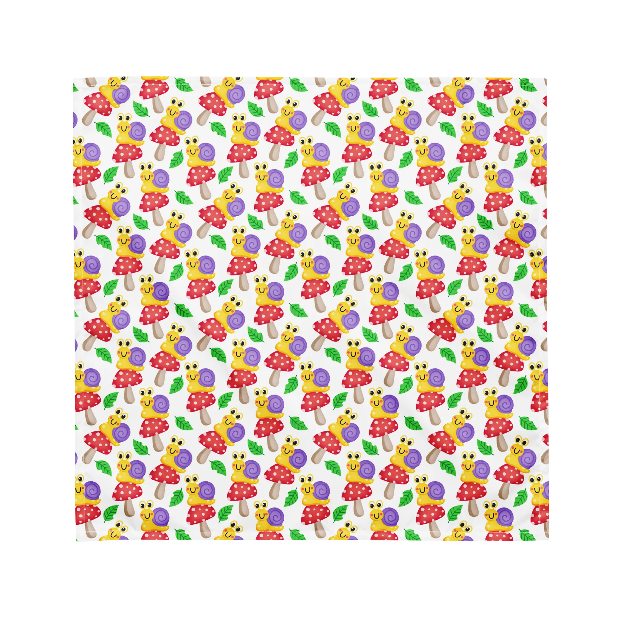 Dog Bandana - Snails and 'Shrooms