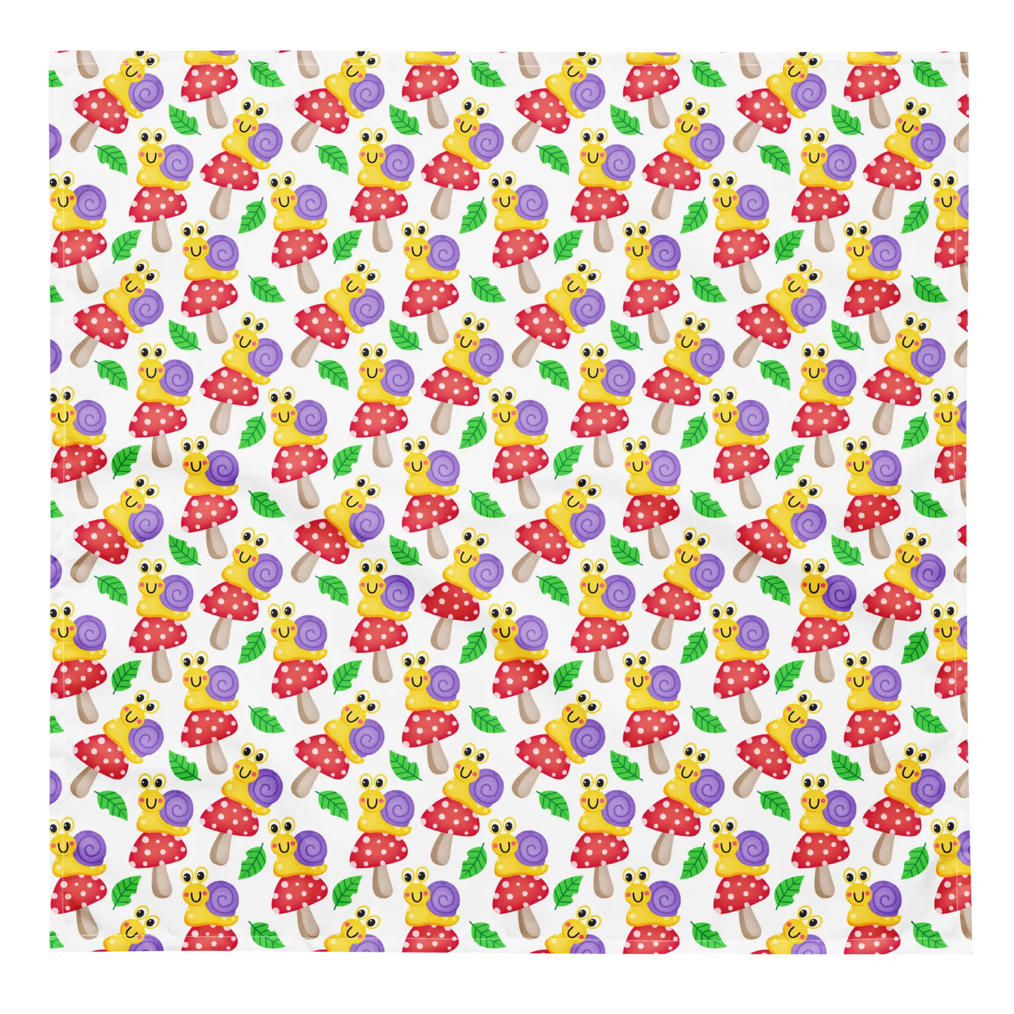 Dog Bandana - Snails and 'Shrooms