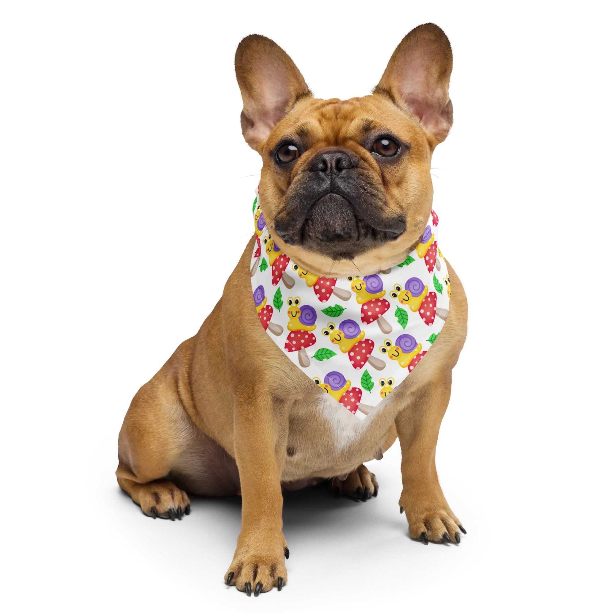 Dog Bandana - Snails and 'Shrooms