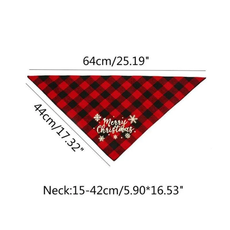 Dog Bandanas Pet Scarf Christmas Pet Triangle Bibs for Dogs Washable Bow Tie Collar Cat Dog Kerchief Small Large Dog Accessories