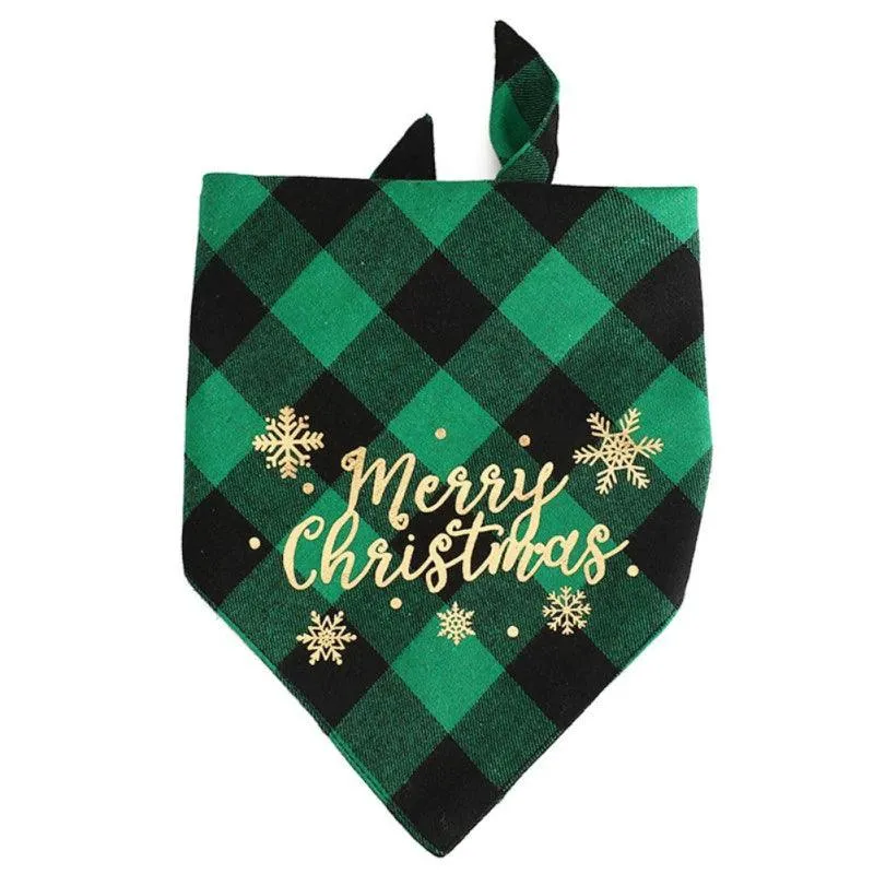 Dog Bandanas Pet Scarf Christmas Pet Triangle Bibs for Dogs Washable Bow Tie Collar Cat Dog Kerchief Small Large Dog Accessories