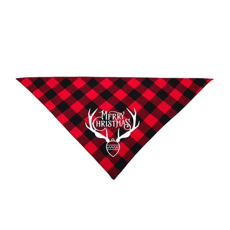 Dog Bandanas Pet Scarf Christmas Pet Triangle Bibs for Dogs Washable Bow Tie Collar Cat Dog Kerchief Small Large Dog Accessories