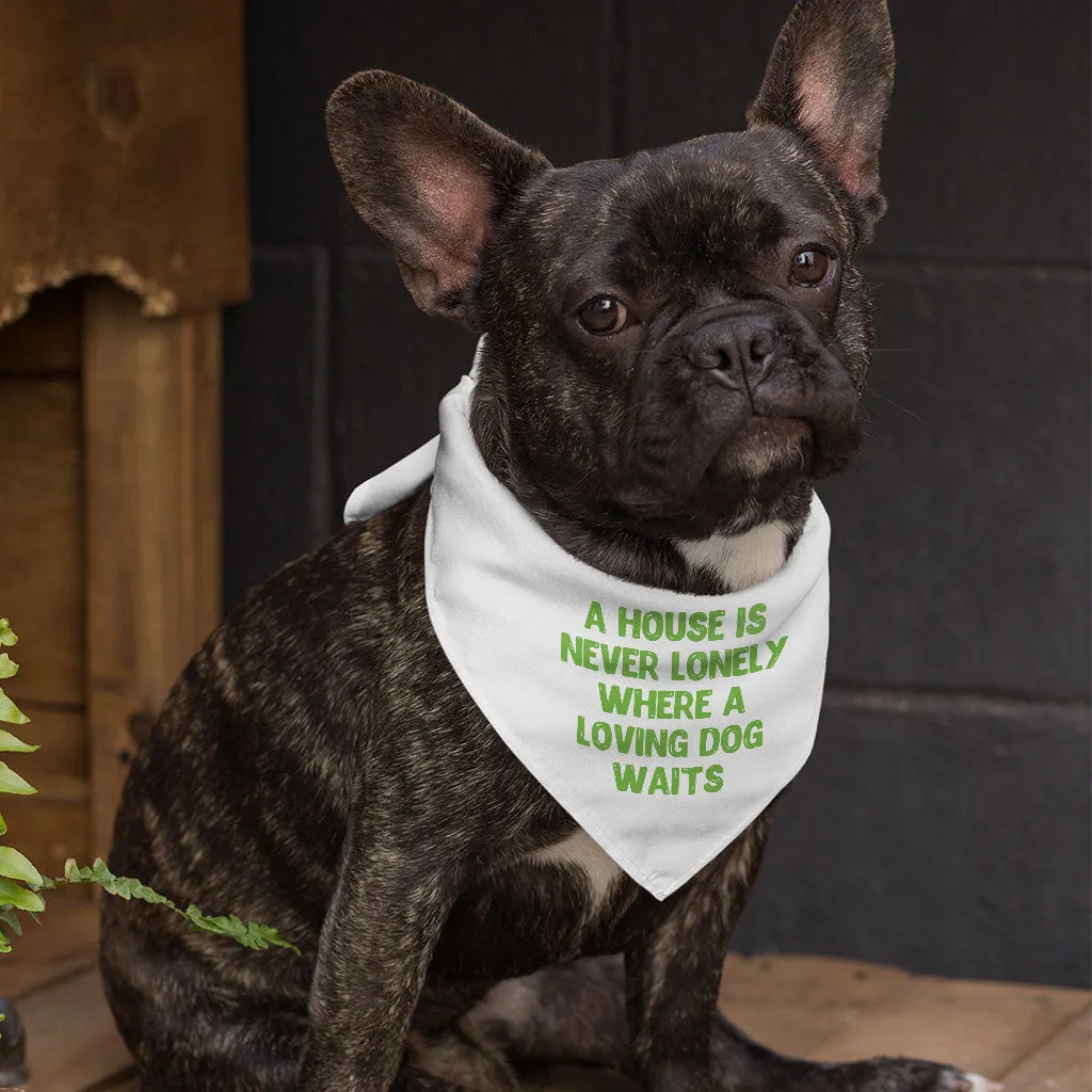 Dog Quote Pet Bandana - Cute Dog Bandana - Creative Pet Scarf