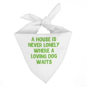 Dog Quote Pet Bandana - Cute Dog Bandana - Creative Pet Scarf