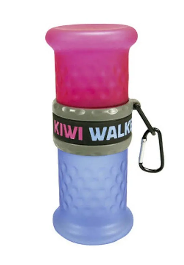 Kiwi Walker 2 in 1 Travel Bottle To Hold Food/Treat and Water