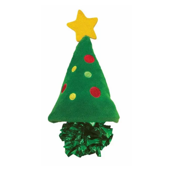 KONG Christmas Crackles Christmas Tree Cat Toy