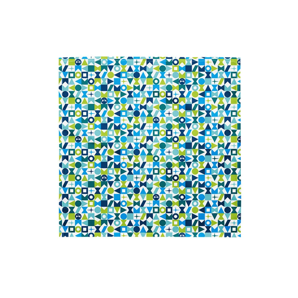 Mid Century Modern Blue Starzl Bandana