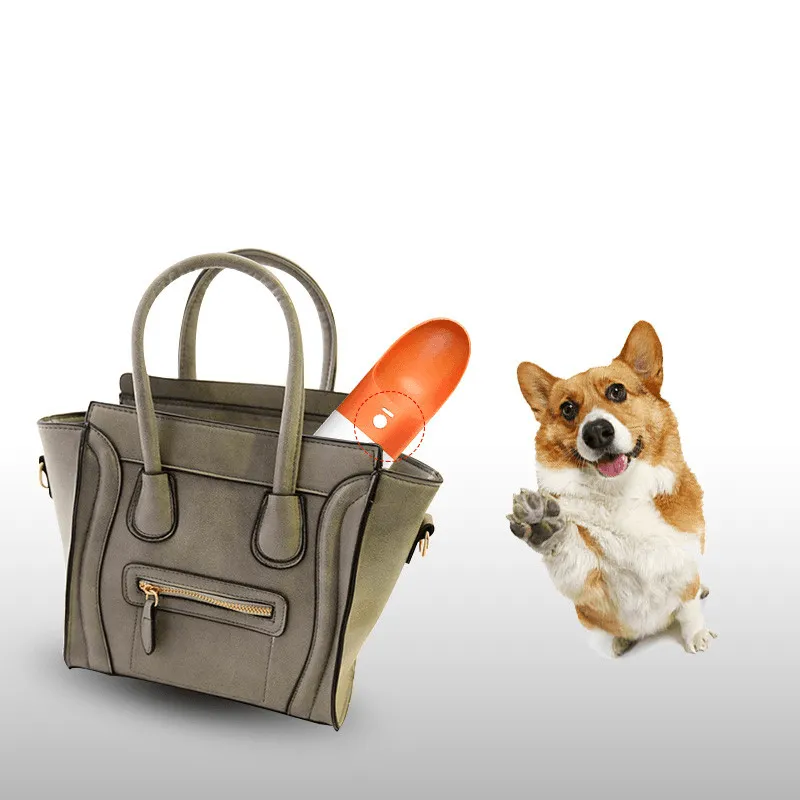 Moestar Pet Water Cup 270Ml Portable One-Button Lock Dog Cat Outdoor Fashion Travel Water Bottle Dispenser From