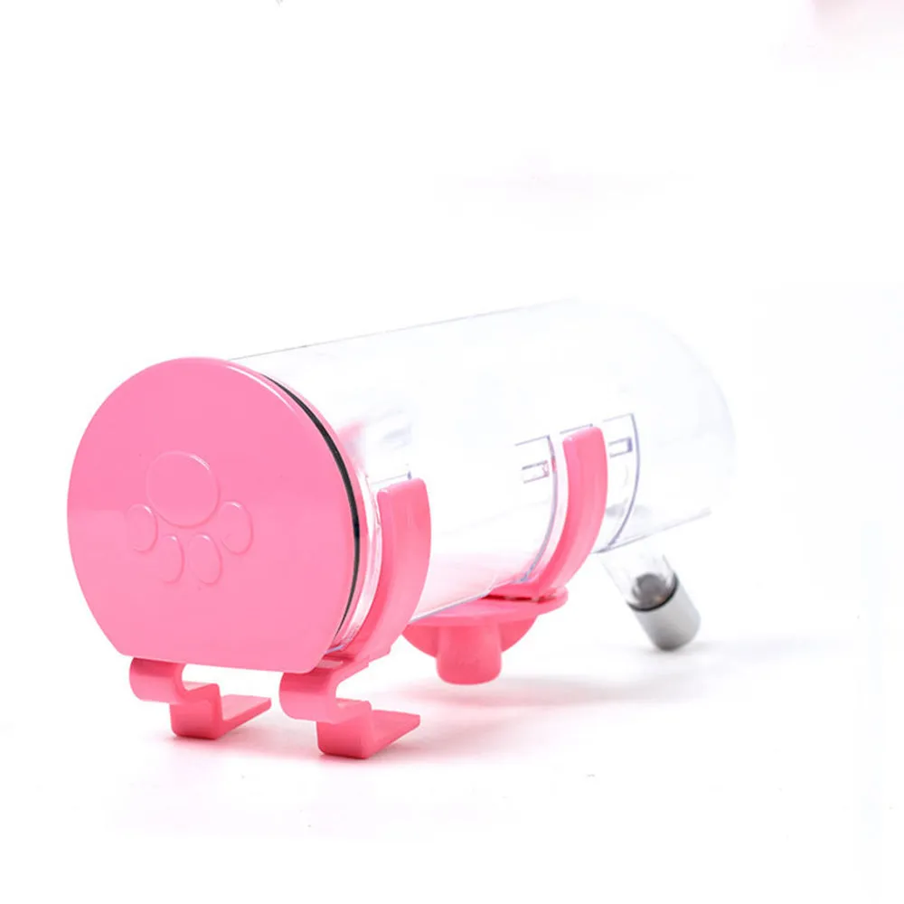 PAWS ASIA Manufacturers Wholesale High Quality Outdoor Travel Pet Plastic Water Bottle Attached To Pet Cage 500ML
