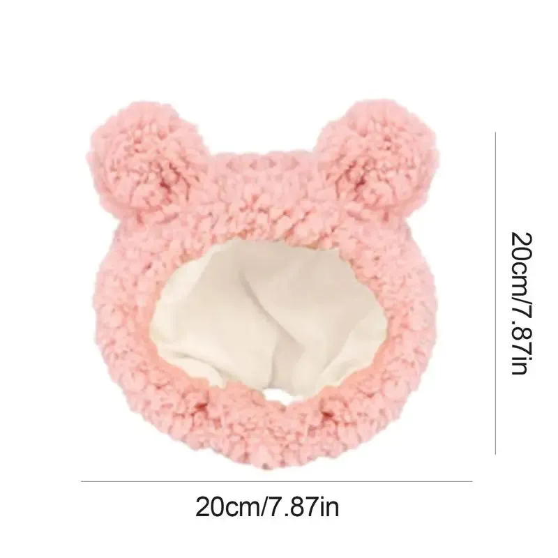 Pet Bear Headwear Breathable Warm Funny Rabbit Ears Puppy Headwear Costume Hat For Dog Kitten Puppies Cats home
