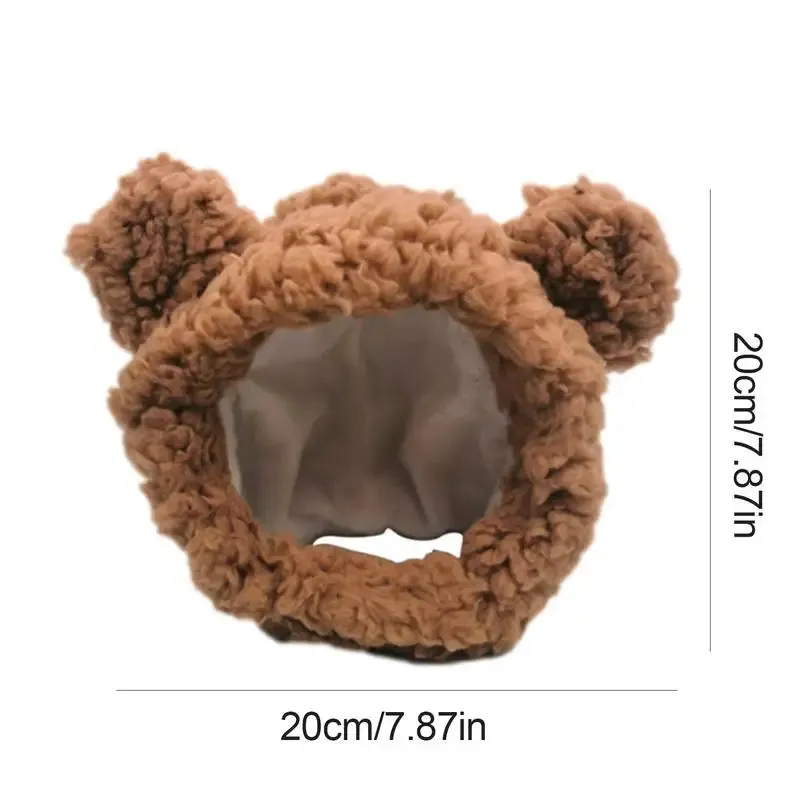 Pet Bear Headwear Breathable Warm Funny Rabbit Ears Puppy Headwear Costume Hat For Dog Kitten Puppies Cats home