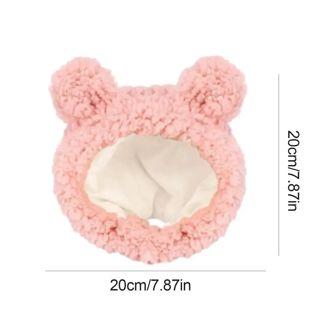 Pet Bear Headwear Breathable Warm Funny Rabbit Ears Puppy Headwear Costume Hat For Dog Kitten Puppies Cats home