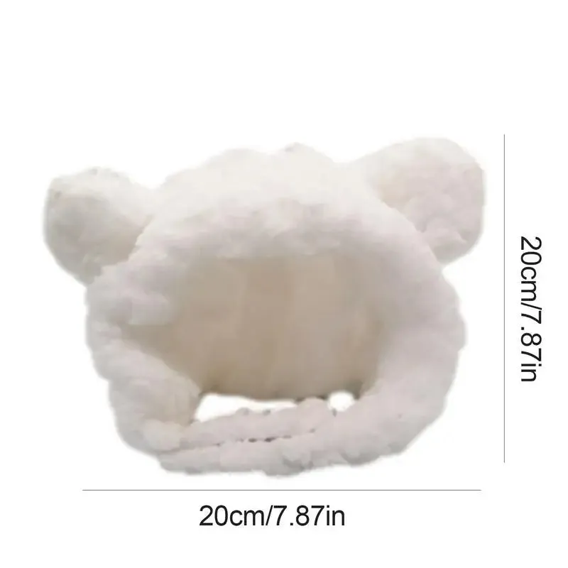 Pet Bear Headwear Breathable Warm Funny Rabbit Ears Puppy Headwear Costume Hat For Dog Kitten Puppies Cats home