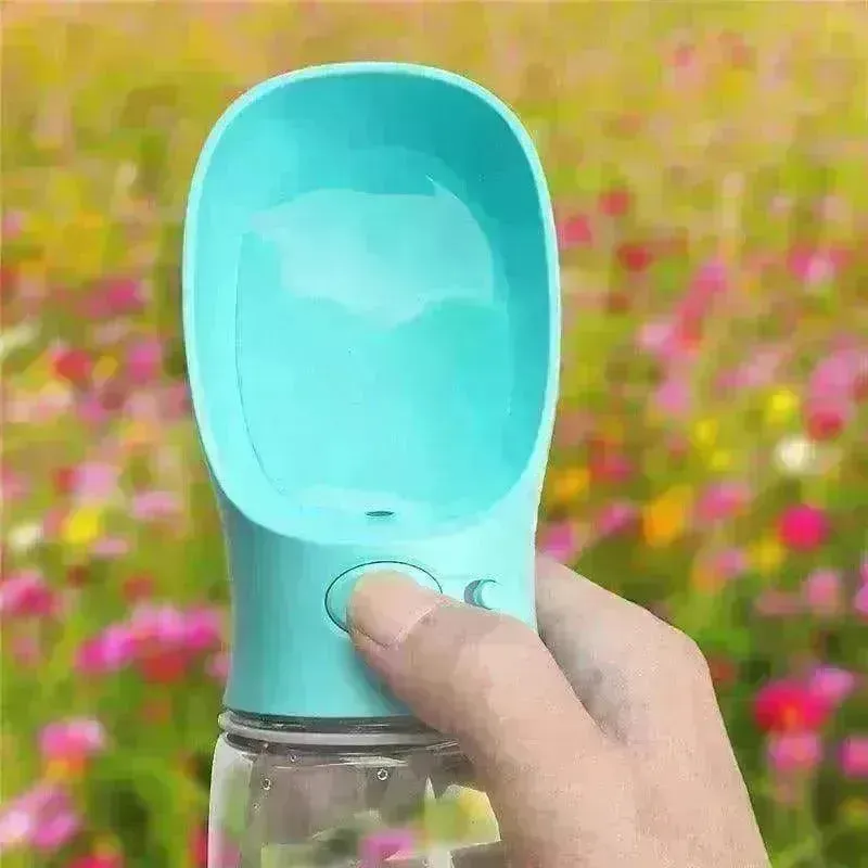 Portable Dog Water Bottle 350-550ML: Travel Bowl Dispenser