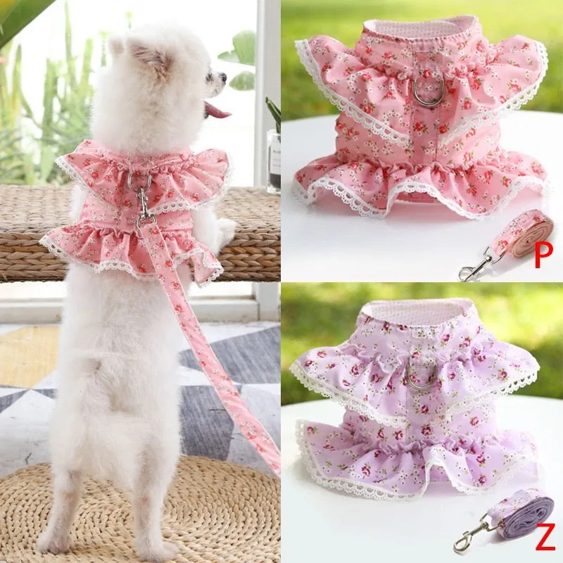 Printed Floral Dress with Harness