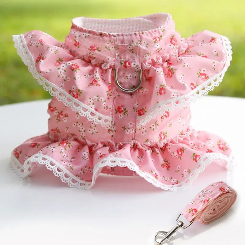 Printed Floral Dress with Harness