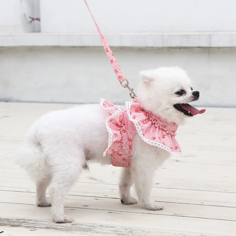 Printed Floral Dress with Harness