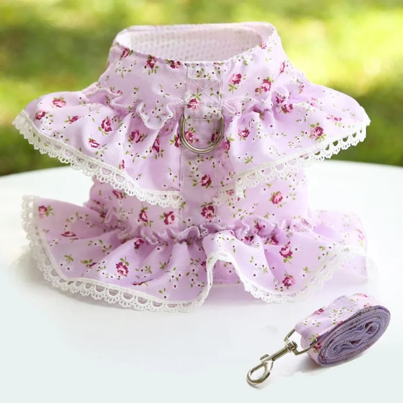 Printed Floral Dress with Harness