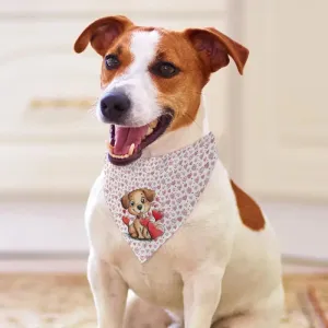 Valentine Hearts pet bandana