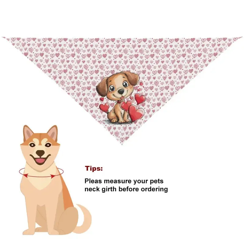 Valentine Hearts pet bandana